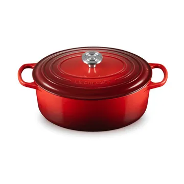 Le Creuset Signature valurauta ovaali pata - Kirsikka, 6,3 l - Le Creuset