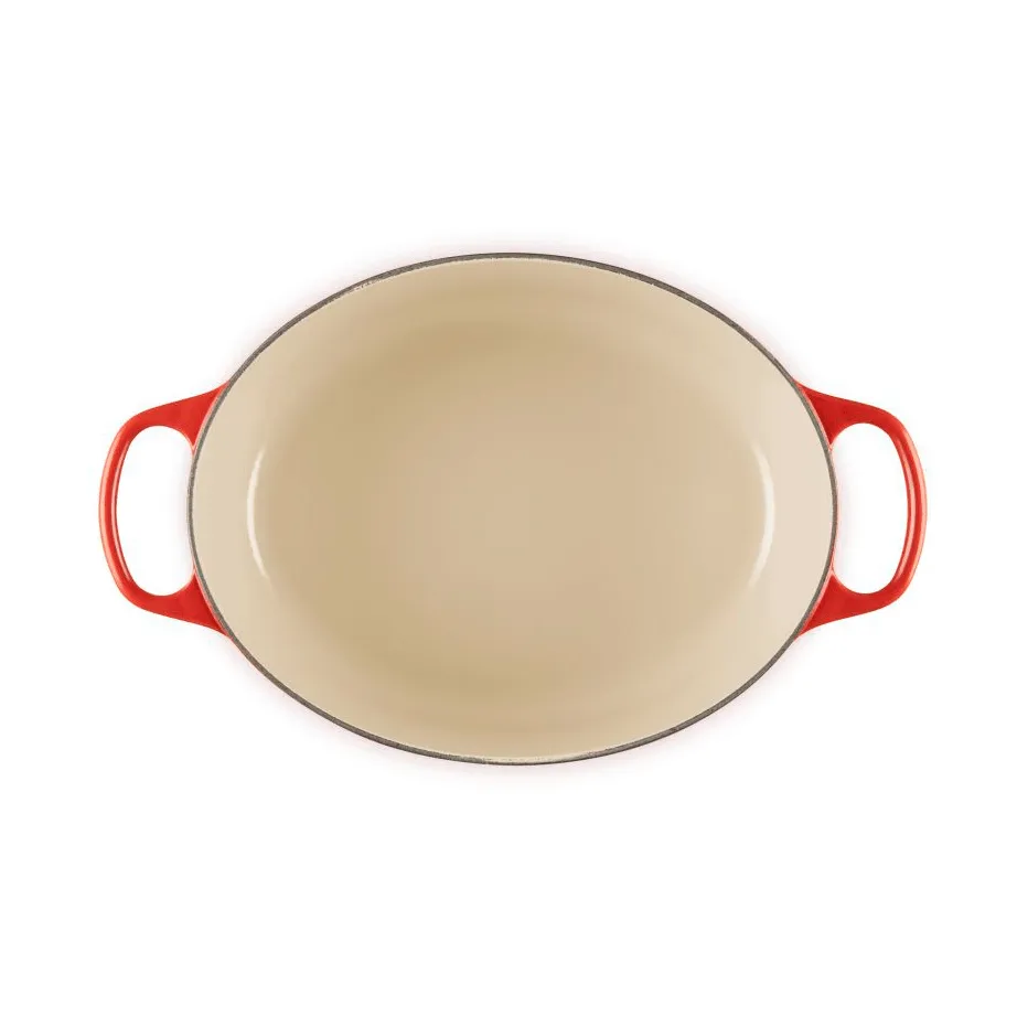 Le Creuset Signature valurauta ovaali pata, Kirsikka, 6,3 l Le Creuset