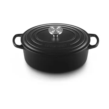 Le Creuset Signature valurauta ovaali pata - Matte Black, 4,1 l - Le Creuset