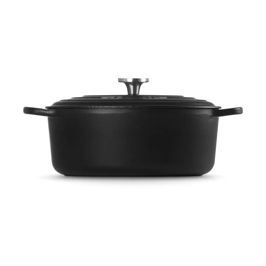 Le Creuset Signature valurauta ovaali pata, Matte Black, 6,3 l Le Creuset