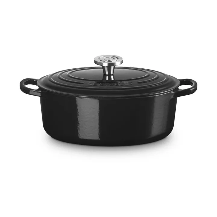 Le Creuset Signature valurauta ovaali pata - Musta, 4,1 l - Le Creuset