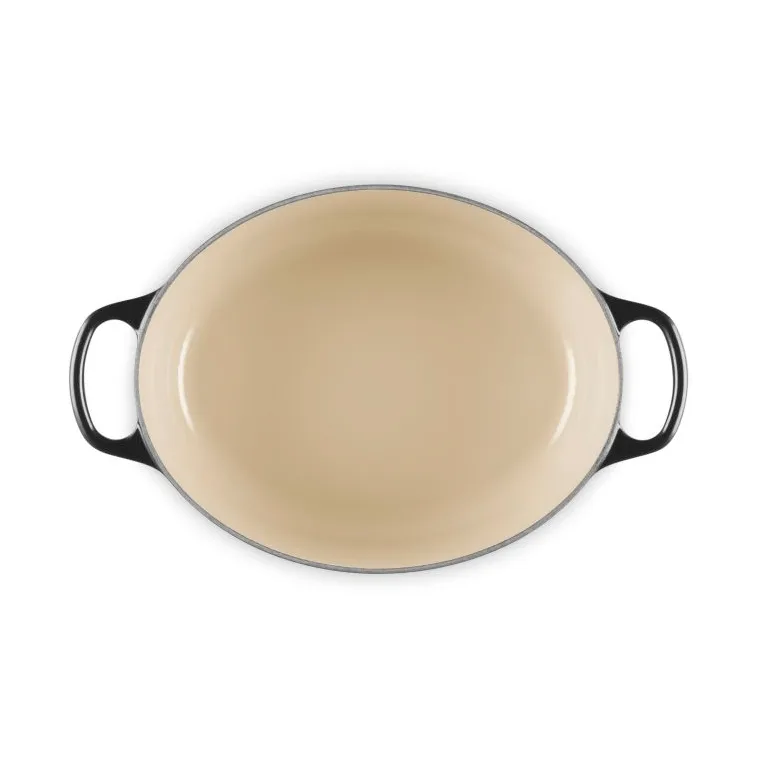 Le Creuset Signature valurauta ovaali pata, Musta, 4,1 l Le Creuset