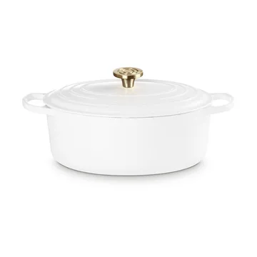 Le Creuset Signature valurauta ovaali pata - Valkoinen, 6,3 l - Le Creuset