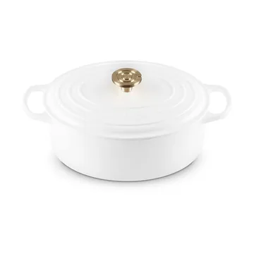 Le Creuset Signature valurauta ovaali pata - Valkoinen, 6,3 l - Le Creuset