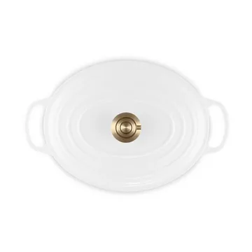 Le Creuset Signature valurauta ovaali pata - Valkoinen, 6,3 l - Le Creuset