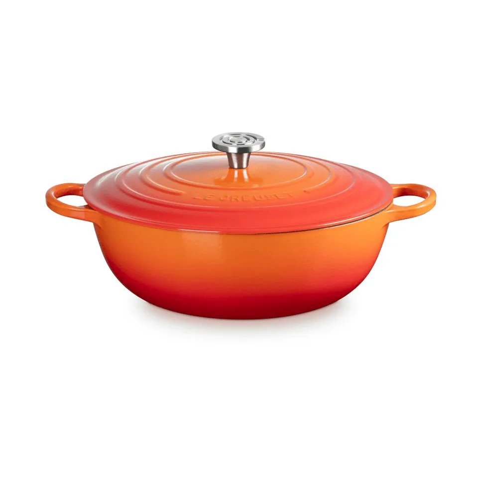 Le Creuset Signature valurauta pata, Volcanic, 7 l Le Creuset