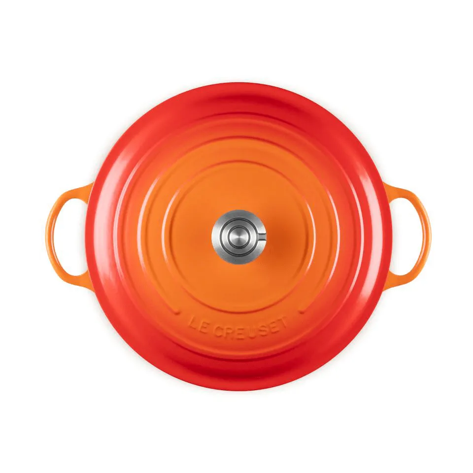 Le Creuset Signature valurauta pata, Volcanic, 7 l Le Creuset