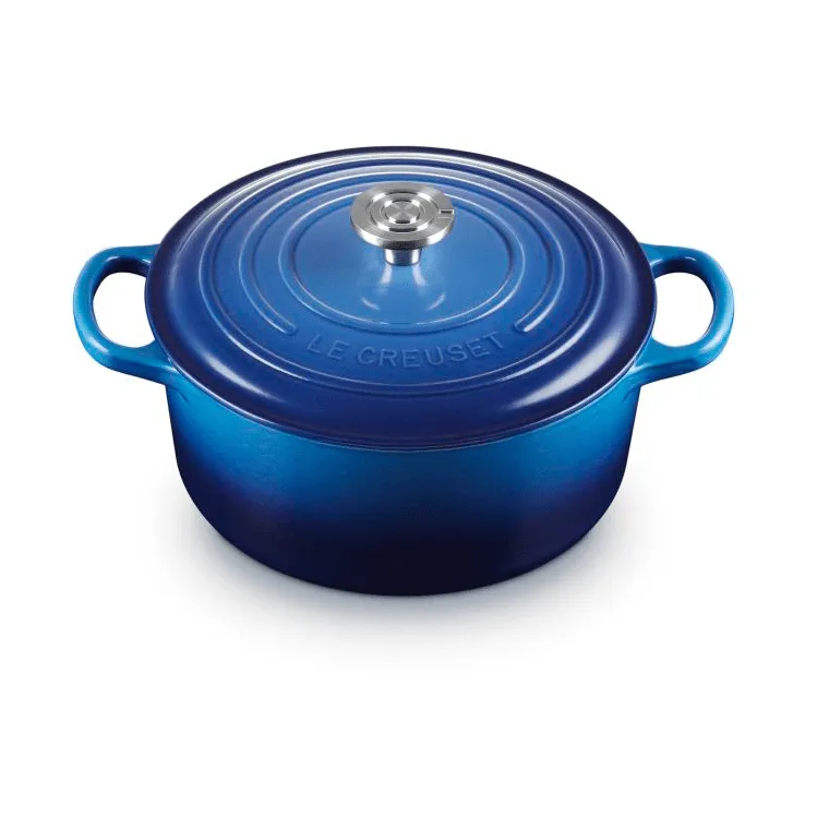 Le Creuset Signature valurautainen pyöreä pata, Azure, 3,3 l Le Creuset