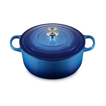 Le Creuset Signature valurautainen pyöreä pata - Azure, 5,3 l - Le Creuset