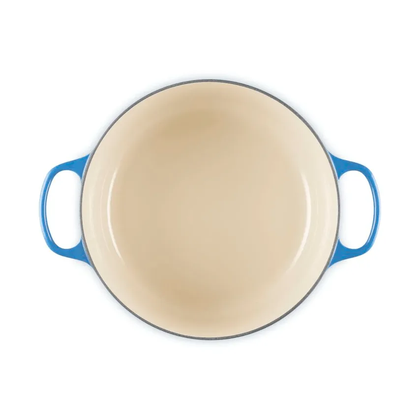 Le Creuset Signature valurautainen pyöreä pata, Azure, 6,7 l Le Creuset