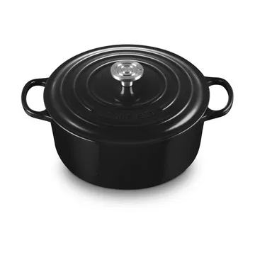 Le Creuset Signature valurautainen pyöreä pata - Black, 6,7 l - Le Creuset