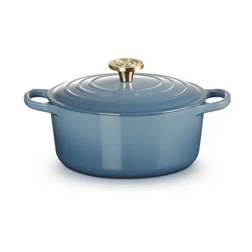 Le Creuset Signature valurautainen pyöreä pata - Chambray, 4,2 l - Le Creuset