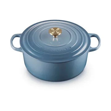 Le Creuset Signature valurautainen pyöreä pata - Chambray, 6,7 l - Le Creuset