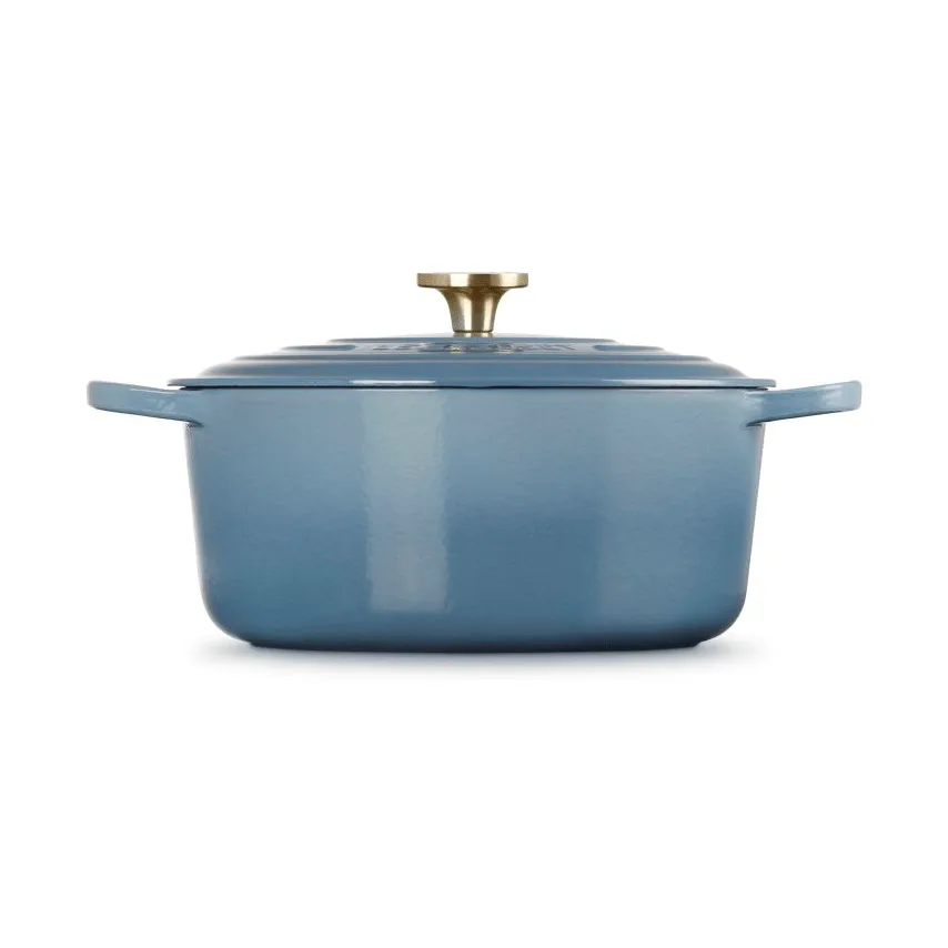 Le Creuset Signature valurautainen pyöreä pata, Chambray, 6,7 l Le Creuset