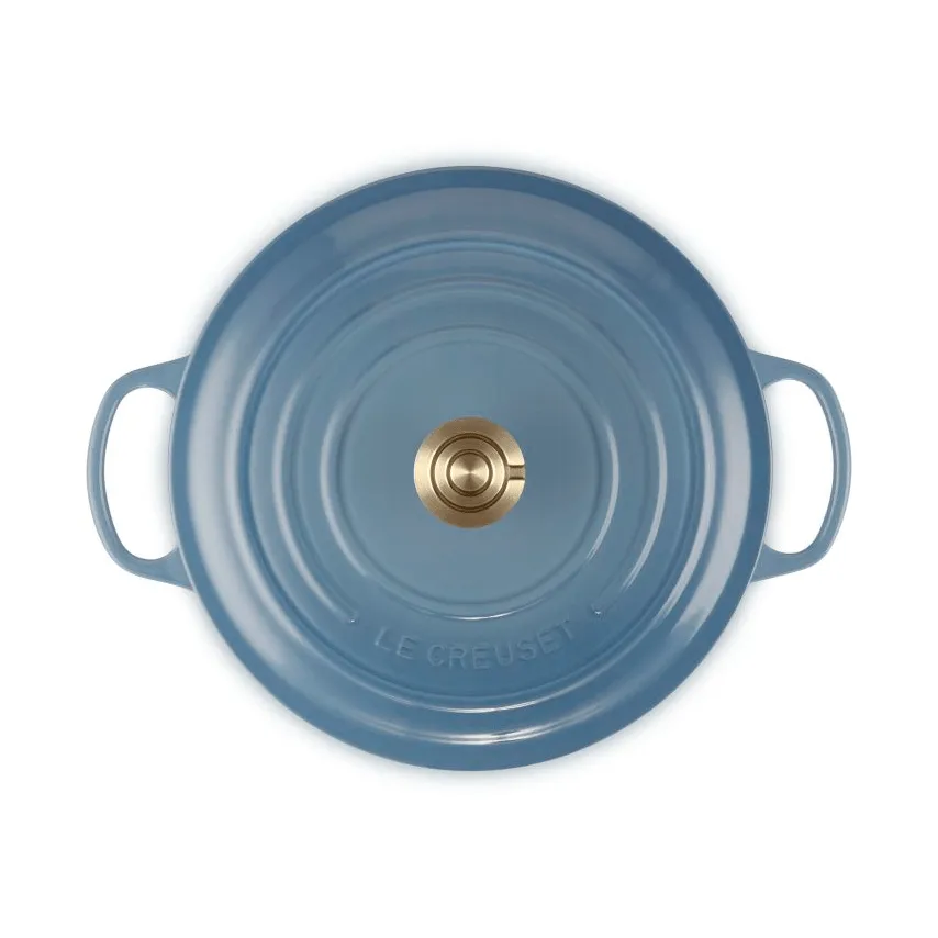 Le Creuset Signature valurautainen pyöreä pata, Chambray, 6,7 l Le Creuset