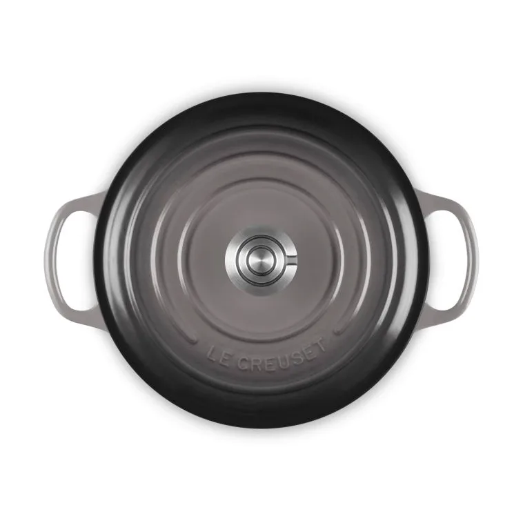Le Creuset Signature valurautainen pyöreä pata, Flint, 4,2 l Le Creuset