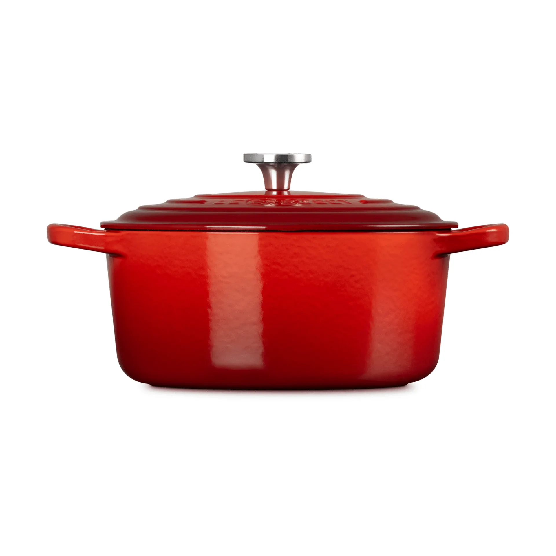 Le Creuset Signature valurautainen pyöreä pata, Kirsikanpunainen, 3,3 l Le Creuset