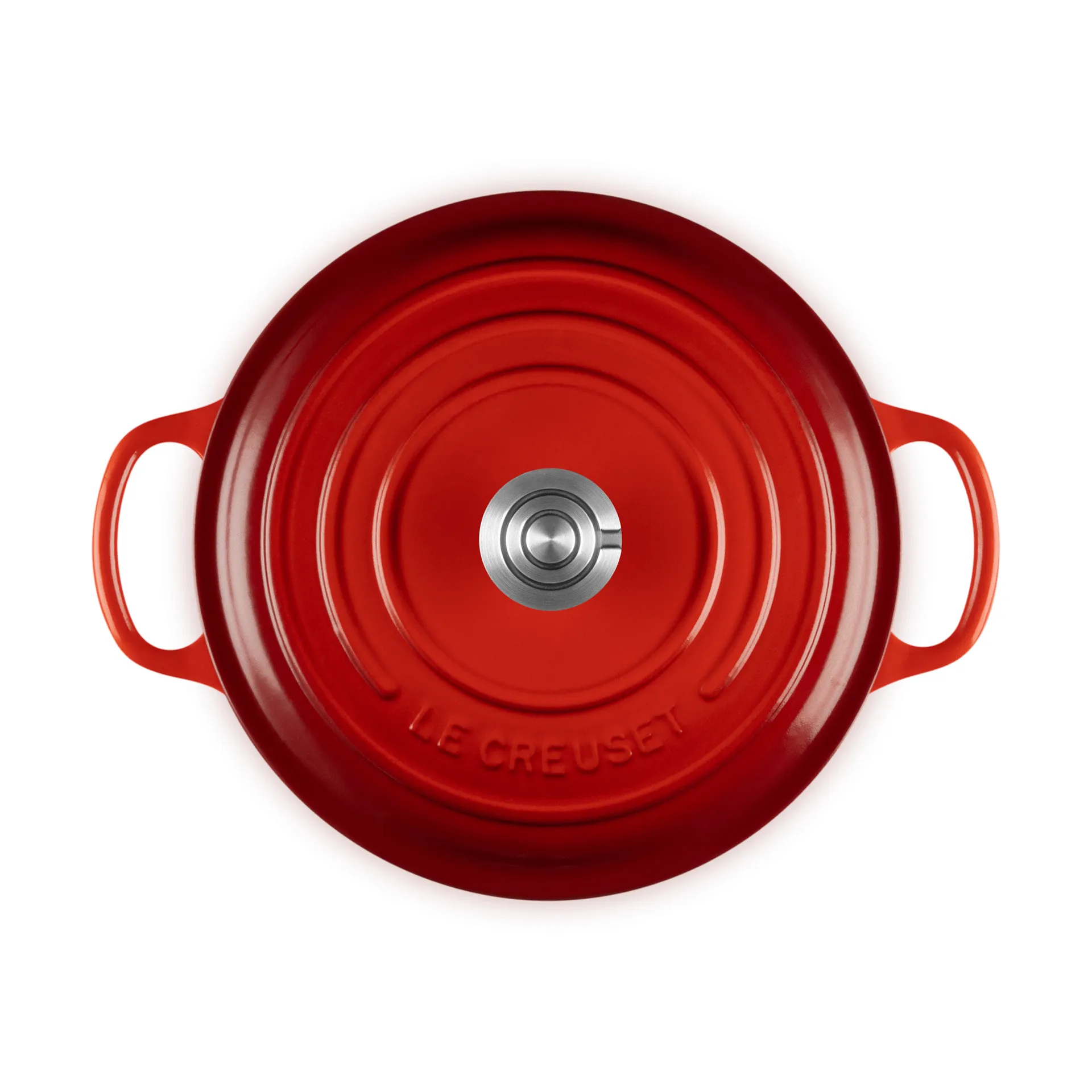 Le Creuset Signature valurautainen pyöreä pata, Kirsikanpunainen, 3,3 l Le Creuset