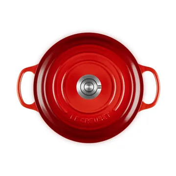 Le Creuset Signature valurautainen pyöreä pata - Kirsikanpunainen, 4,2 l - Le Creuset
