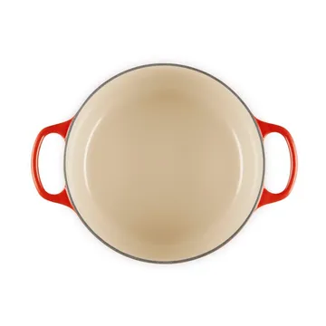 Le Creuset Signature valurautainen pyöreä pata - Kirsikanpunainen, 4,2 l - Le Creuset