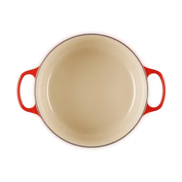 Le Creuset Signature valurautainen pyöreä pata - Kirsikanpunainen, 6,7 l - Le Creuset