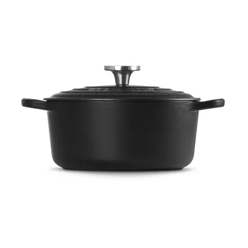 Le Creuset Signature valurautainen pyöreä pata - Matte Black, 4,2 l - Le Creuset