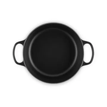 Le Creuset Signature valurautainen pyöreä pata - Matte Black, 5,3 l - Le Creuset