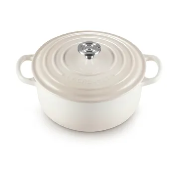Le Creuset Signature valurautainen pyöreä pata - Meringue, 3,3 l - Le Creuset