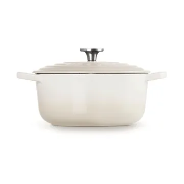 Le Creuset Signature valurautainen pyöreä pata - Meringue, 3,3 l - Le Creuset