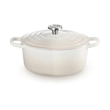 Le Creuset Signature valurautainen pyöreä pata - Meringue, 5,3 l - Le Creuset