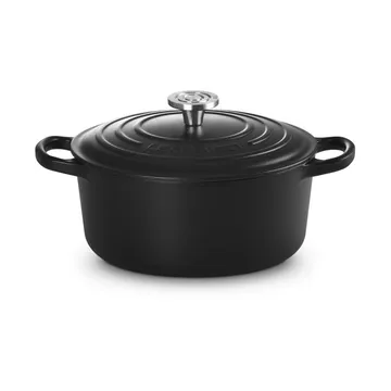 Le Creuset Signature valurautainen pyöreä pata - Musta, 3,3 l - Le Creuset