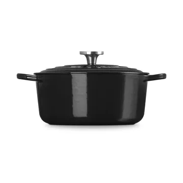Le Creuset Signature valurautainen pyöreä pata - Musta, 5,3 l - Le Creuset