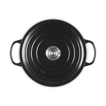 Le Creuset Signature valurautainen pyöreä pata - Musta, 5,3 l - Le Creuset