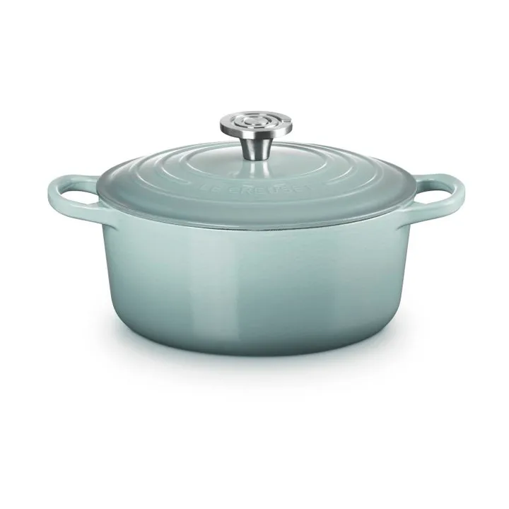 Le Creuset Signature valurautainen pyöreä pata - Sea Salt, 4,2 l - Le Creuset