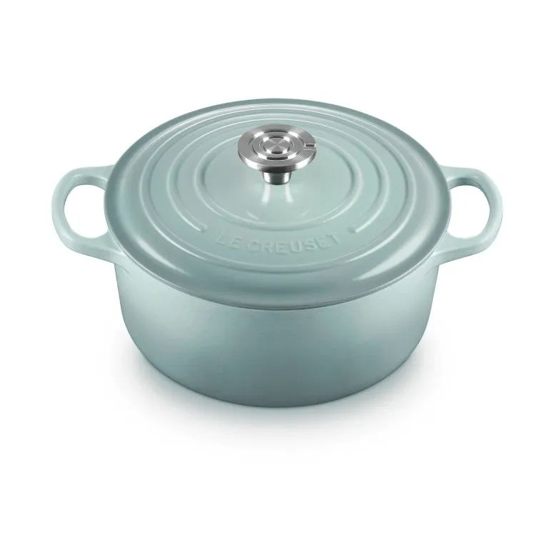 Le Creuset Signature valurautainen pyöreä pata, Sea Salt, 4,2 l Le Creuset