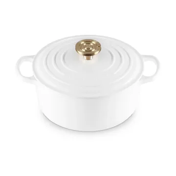Le Creuset Signature valurautainen pyöreä pata - Valkoinen, 4,2 l - Le Creuset