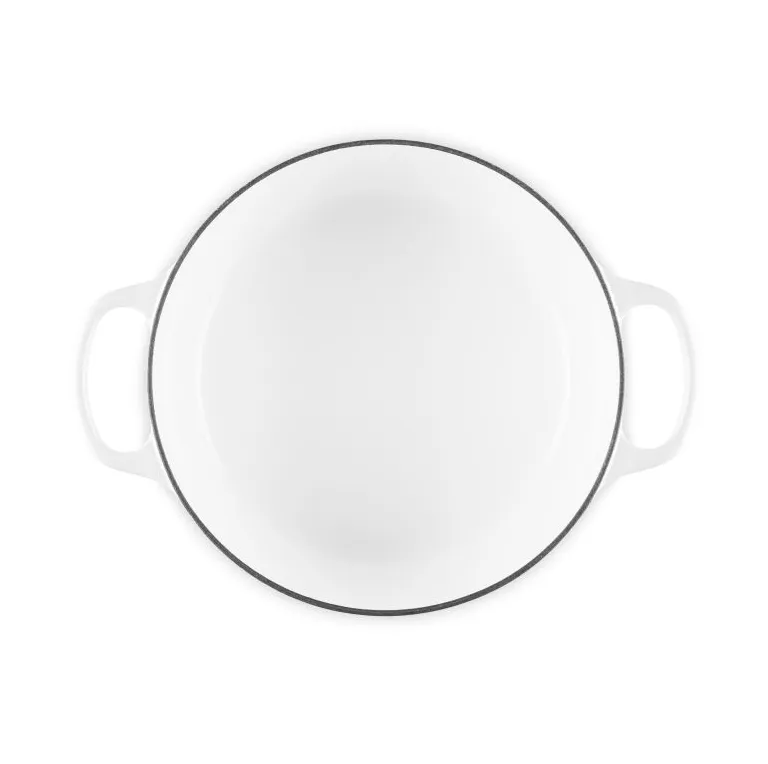 Le Creuset Signature valurautainen pyöreä pata, Valkoinen, 4,2 l Le Creuset