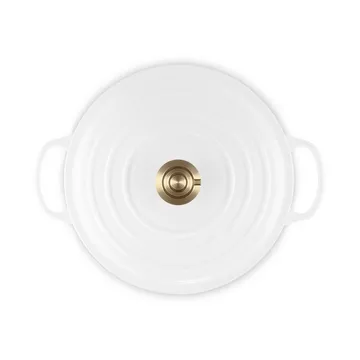 Le Creuset Signature valurautainen pyöreä pata - Valkoinen, 6,7 l - Le Creuset