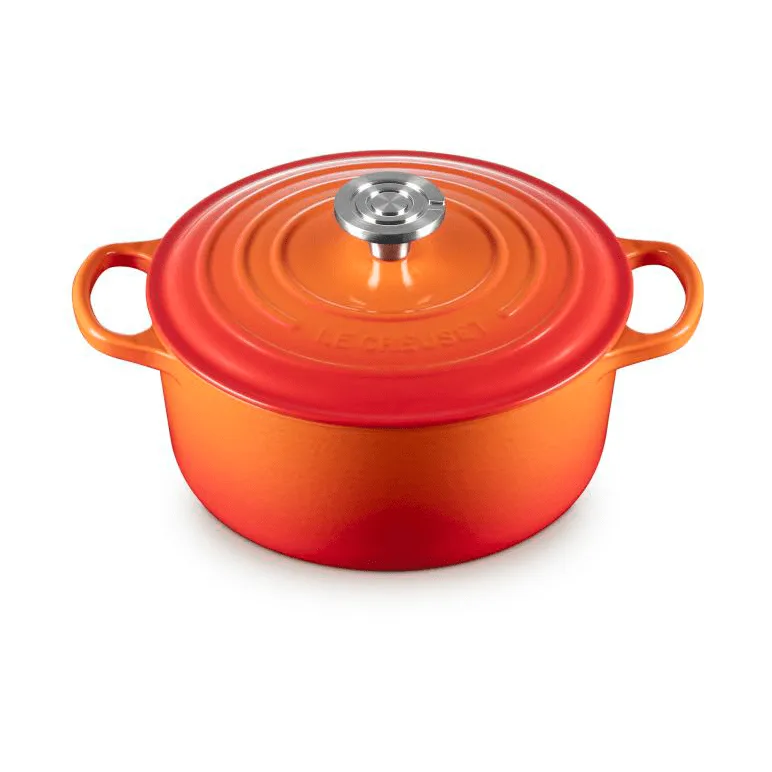 Le Creuset Signature valurautainen pyöreä pata, Volcanic, 4,2 l Le Creuset