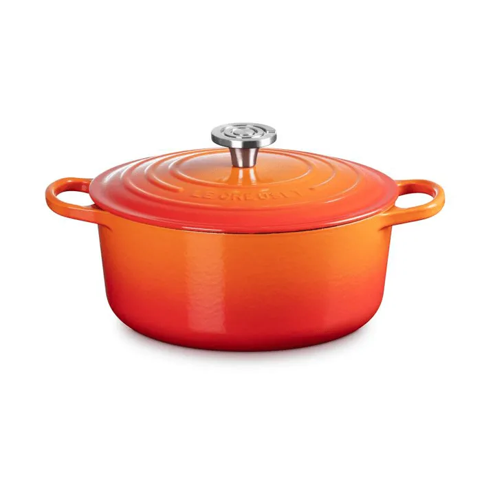 Le Creuset Signature valurautainen pyöreä pata - Volcanic, 5,3 l - Le Creuset