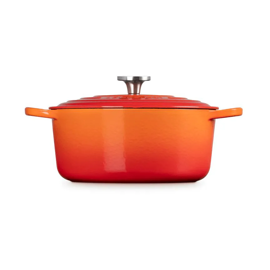 Le Creuset Signature valurautainen pyöreä pata, Volcanic, 6,7 l Le Creuset