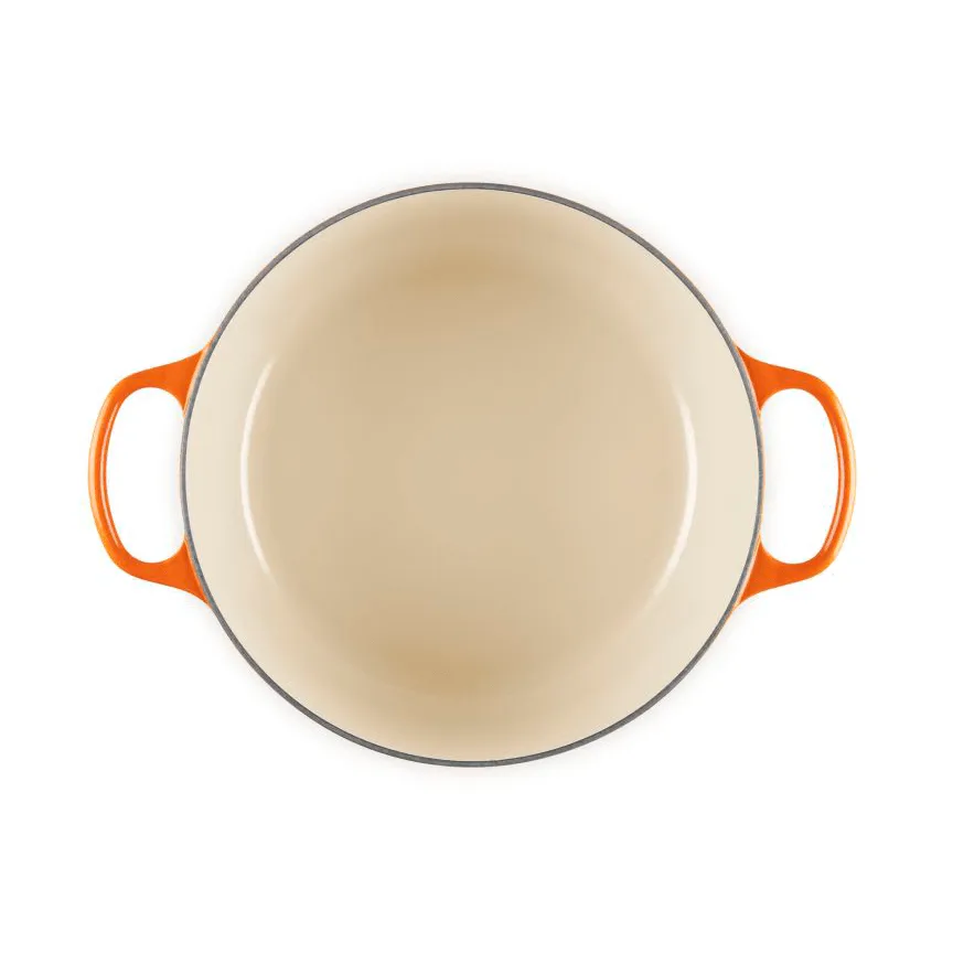 Le Creuset Signature valurautainen pyöreä pata, Volcanic, 6,7 l Le Creuset