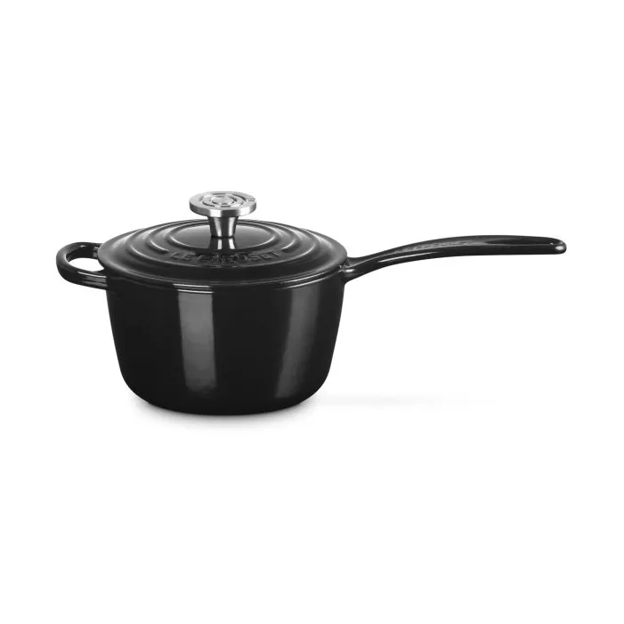 Le Creuset Signature valurautapata, Musta, 1,5 l Le Creuset