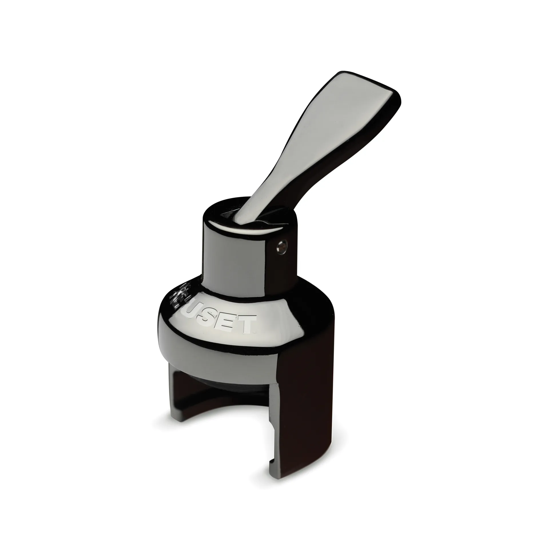 Le Creuset SW-101 Crown -samppanjapullon sulkija, Silver Black Le Creuset