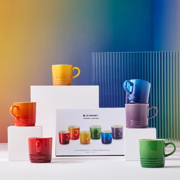 Signature keramiikkakahvimuki 6-osaa - Rainbow - Le Creuset