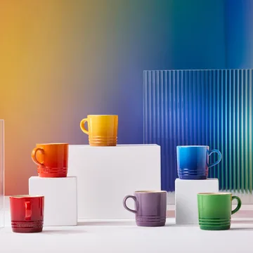 Signature kivikeramiikka espressomuki 6-osainen - Rainbow - Le Creuset