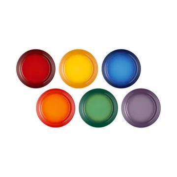 Signature kivikeramiikka illallislautanen 6-osainen - Sateenkaari - Le Creuset