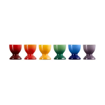 Signature kivikeramiikka munakuppi 6-osaa - Rainbow - Le Creuset