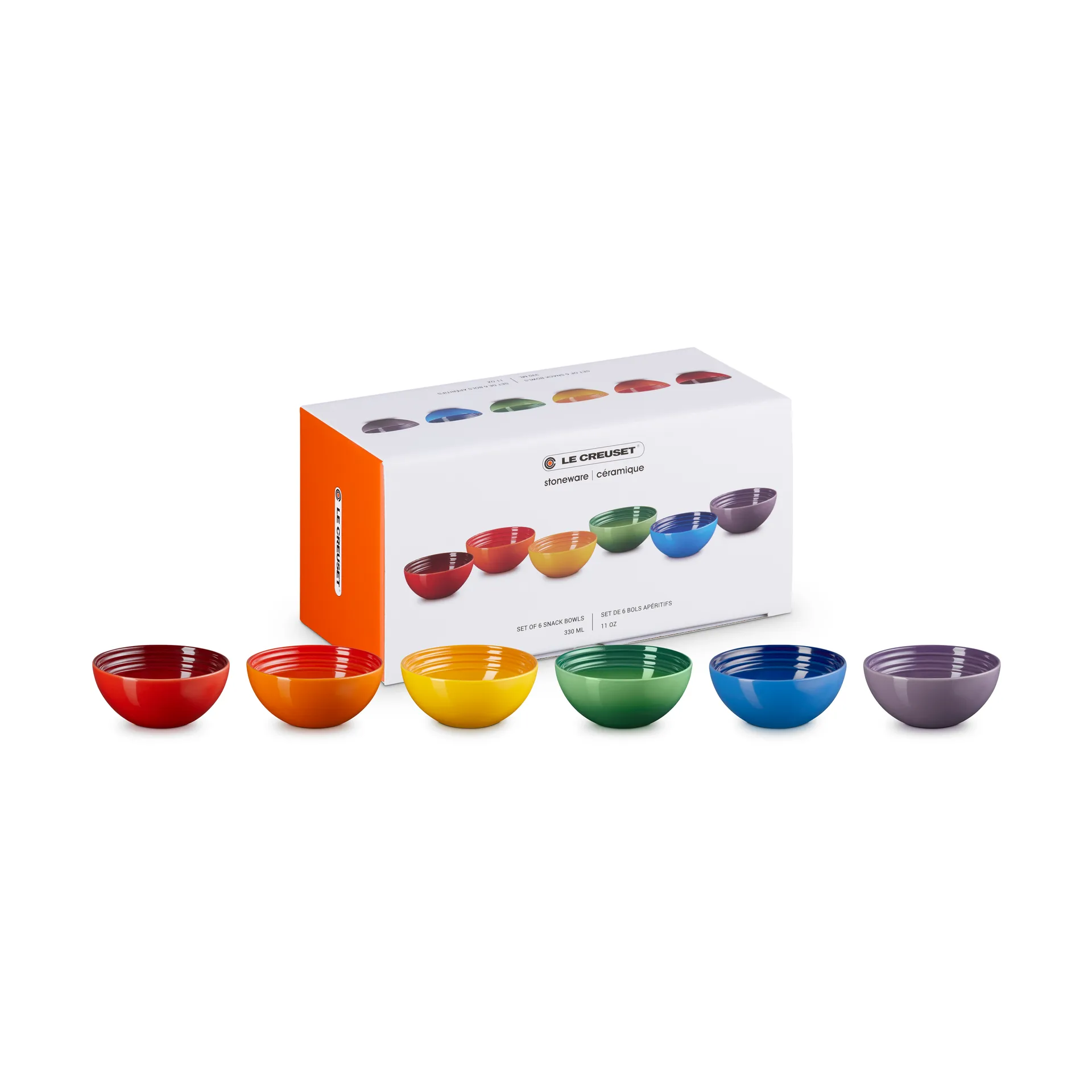 Signature kivikeramiikka snackskulho 6-osainen, Rainbow Le Creuset
