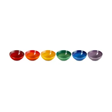 Signature kivikeramiikka syvä lautanen 6-osaa - Rainbow - Le Creuset